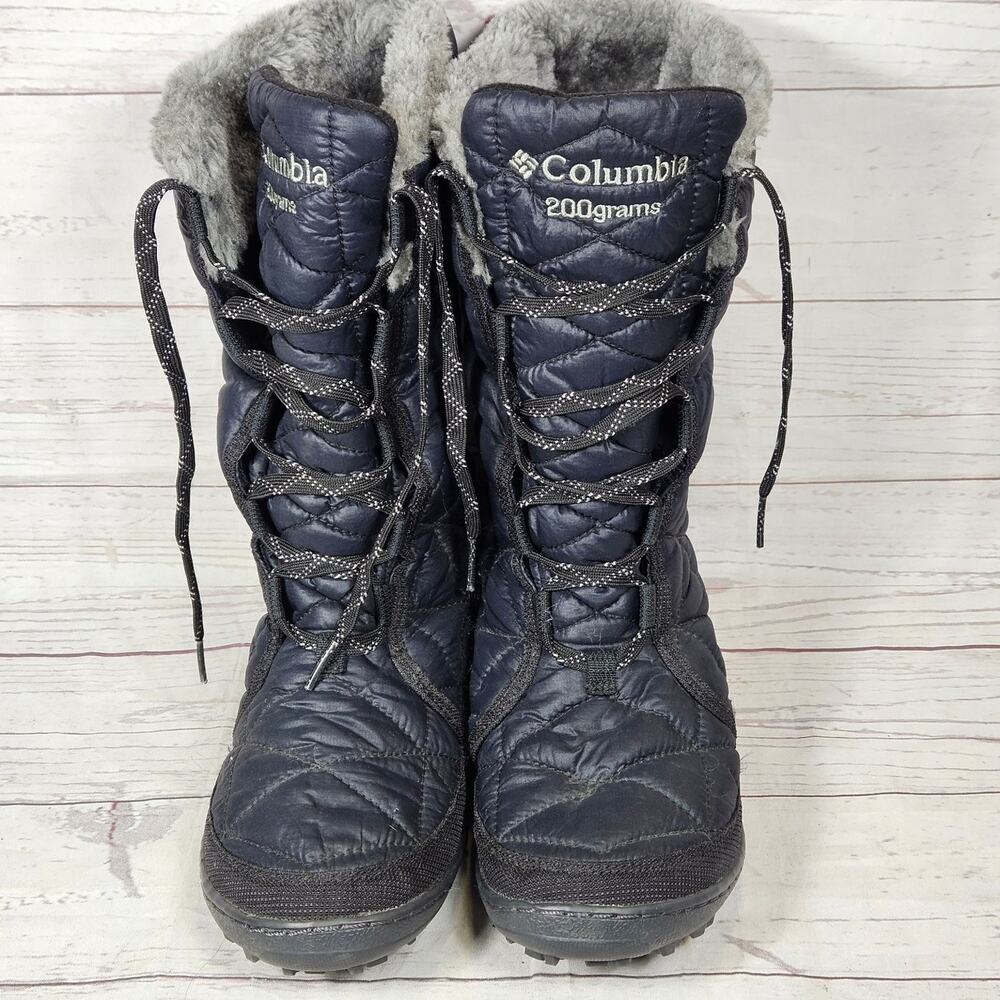 Columbia Minx Mid III Winter Boots Women's Black US 7.5 Waterproof Insulated - Picture 3 of 8